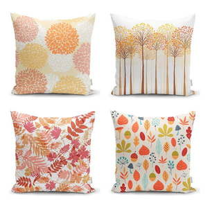 Súprava 4 obliečok na vankúše Minimalist Cushion Covers Autumn Design, 45 x 45 cm vyobraziť