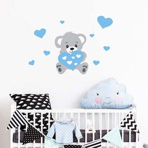 Nástenná samolepka Ambiance Teddy Blue vyobraziť