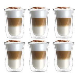 Dvojstenné sklenené hrnčeky v súprave 6 ks 250 ml – Vialli Design vyobraziť