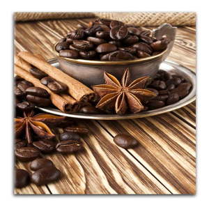 Obraz Styler Glasspik Coffee, 30 × 30 cm vyobraziť