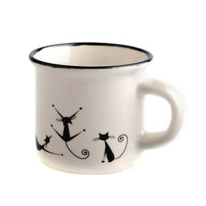 Porcelánový hrnček Dakls Cats Quida, 75 ml vyobraziť