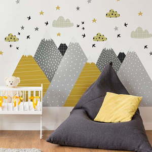 Nástenná samolepka Ambiance Giant Kid Sticker Scandinavian Mountains Henrika vyobraziť