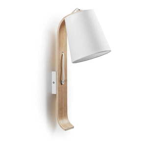 Biela nástenná lampa Kave Home Percy vyobraziť
