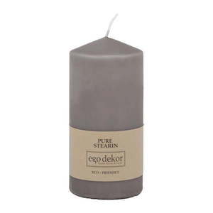 Sivá sviečka Eco candles by Ego dekor Top, doba horenia 30 h vyobraziť