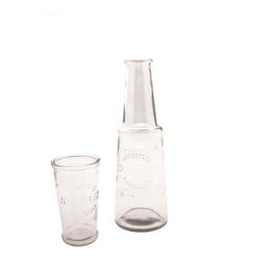 Sklenená karafa s pohárom, 800 ml vyobraziť