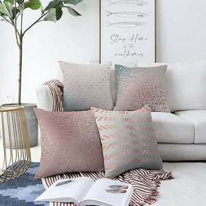 Súprava 4 obliečok na vankúše Minimalist Cushion Covers Glitters, 55 x 55 cm vyobraziť