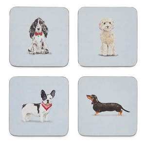 Súprava 4 podnosov Cooksmart ® Curious Dogs vyobraziť