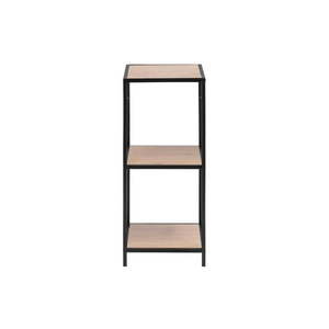 Knižnica v dekore duba v čierno-prírodnej farbe 37x83 cm Seaford – Actona vyobraziť