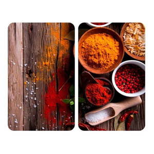 Súprava 2 sklenených krytov na sporák Wenko XL Spices, 52 x 40 cm vyobraziť
