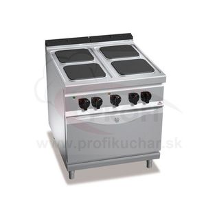 BERTO´S Elektrický sporák s elektrickou rúrou BERTO´s, 4 platne, GN 2/1 - 7, 5 kW vyobraziť
