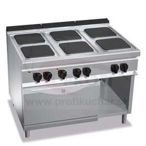 BERTO´S Elektrický sporák s elektrickou rúrou BERTO´s, 6 platní, GN 2/1 - 7, 5 kW vyobraziť