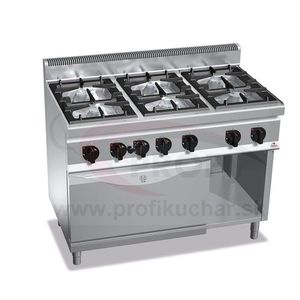 BERTO´S 6- P-sporák s P-rúrou BERTO´s rada 700, GN 2/1 rúra 7, 8 kW vyobraziť