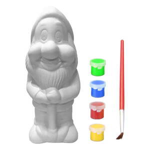 DIY záhradný trpaslík s farbami a štetcom, výška 21, 1 cm vyobraziť