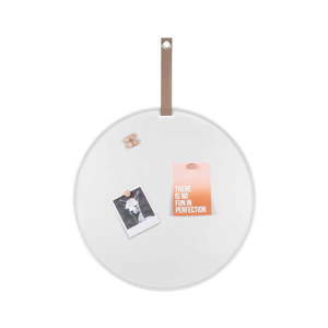 Biela kovová nástenka PT LIVING Perky, ø 50 cm vyobraziť