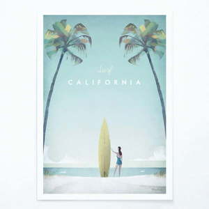 Plagát Travelposter California, 30 x 40 cm vyobraziť