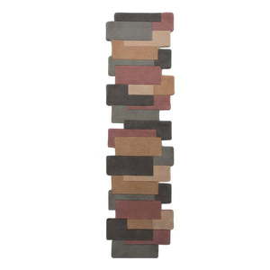 Vlnený koberec Flair Rugs Collage Earthy, 60 x 230 cm vyobraziť