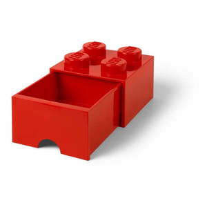 Červený úložný box so zásuvkou LEGO® vyobraziť