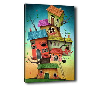 Obraz Tablo Center Tree Houses, 40 × 60 cm vyobraziť