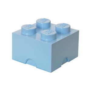 Svetlomodrý úložný box štvorec LEGO® vyobraziť