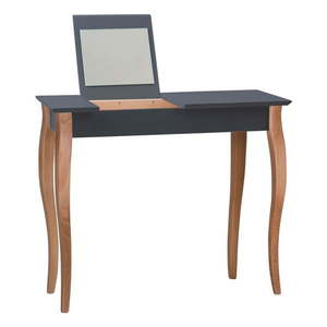 Grafitovosivý toaletný stolík so zrkadlom Ragaba Dressing Table, dĺžka 85 cm vyobraziť