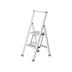 Biele skladacie schodíky Wenko Ladder Alu, 101 cm vyobraziť