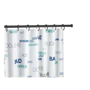 Čierna teleskopická tyč na sprchový záves Wenko Shower Curtain Rod vyobraziť