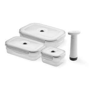 Súprava 3 boxov na potraviny a vákuovej pumpy Compactor Food Saver vyobraziť
