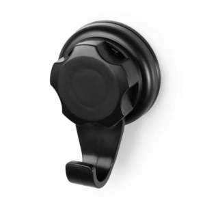 Súprava 2 čiernych samodržiacich nástenných háčikov Compactor Bestlock Black Small Hooks vyobraziť