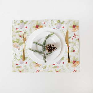 Vianočné ľanové prestieranie Linen Tales Merry, 40 x 35 cm vyobraziť