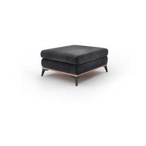 Tmavosivý puf so zamatovým poťahom Windsor & Co Sofas Astre vyobraziť