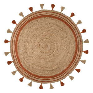 Hnedo-oranžový jutový koberec Flair Rugs Istanbul, ⌀ 150 cm vyobraziť