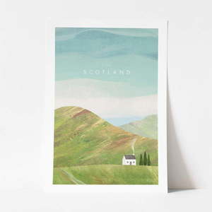 Plagát Travelposter Scotland, 30 x 40 cm vyobraziť