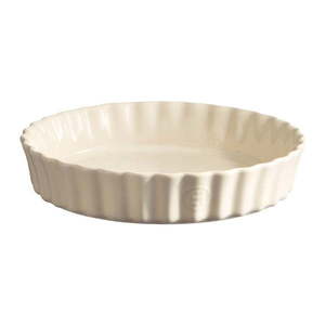 Krémová keramická koláčová forma Emile Henry, ⌀ 28 cm vyobraziť