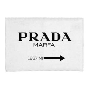Bielo-čierna kúpeľňová predložka 60x40 cm Prada - Really Nice Things vyobraziť