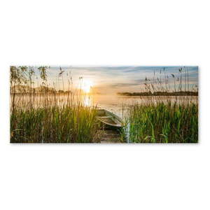 Obraz Styler Boat In The Grass, 125 x 50 cm vyobraziť