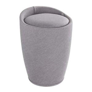 Svetlosivý kôš na bielizeň a taburetka v jednom Wenko Linen Look, 20 l vyobraziť