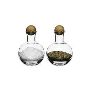 Soľnička a korenička Sagaform Oval Oak, 200 ml vyobraziť