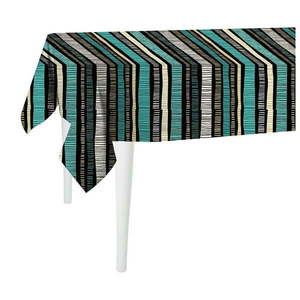 Čierny obrus Mike & Co. NEW YORK Jungle Stripes, 140 x 140 cm vyobraziť