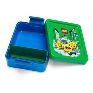 Modrý box na desiatu so zeleným vekom LEGO® Iconic vyobraziť