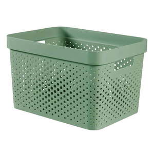 Zelený úložný košík Curver Infinity Dots, 17 l vyobraziť