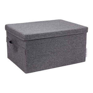 Sivý látkový úložný box s vekom 30x40x22 cm Soft Storage – Bigso vyobraziť
