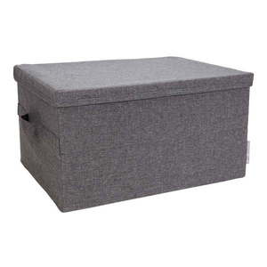 Sivý látkový úložný box s vekom 34x45x25 cm Soft Storage – Bigso Box of Sweden vyobraziť