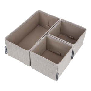 Súprava 3 béžových organizérov Bigso Box of Sweden Drawer vyobraziť