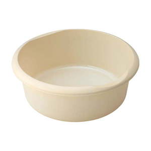 Krémový okrúhly plastový lavór Addis, ø 34 cm vyobraziť