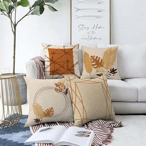 Súprava 4 obliečok na vankúše Minimalist Cushion Covers Neutral, 55 x 55 cm vyobraziť
