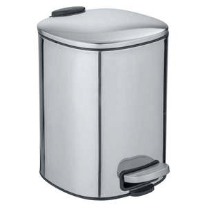 Odpadkový kôš v striebornej farbe Wenko Alassio, 5 l vyobraziť