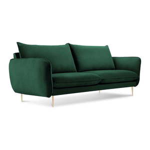 Fľaškovozelená zamatová pohovka Cosmopolitan Design Florence, 160 cm vyobraziť