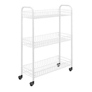 Trojposchodový pojazdný stojan do kúpeľne Metaltex Laundry, 23 × 84 cm vyobraziť