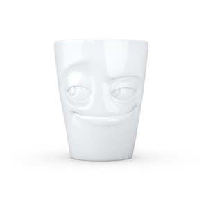 Biely šibalský porcelánový hrnček s uškom 58products vyobraziť