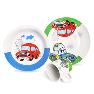 3-dielna detská porcelánová jedálenská súprava Orion Cars vyobraziť